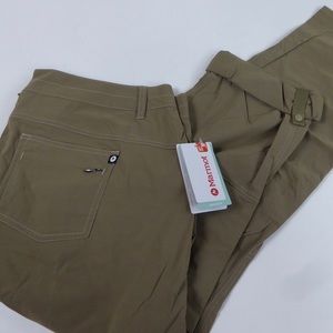 Marmot Women’s Kodachrome Stretch Nylon Hiking Quick Dry Cargo Pants Roll Up NWT